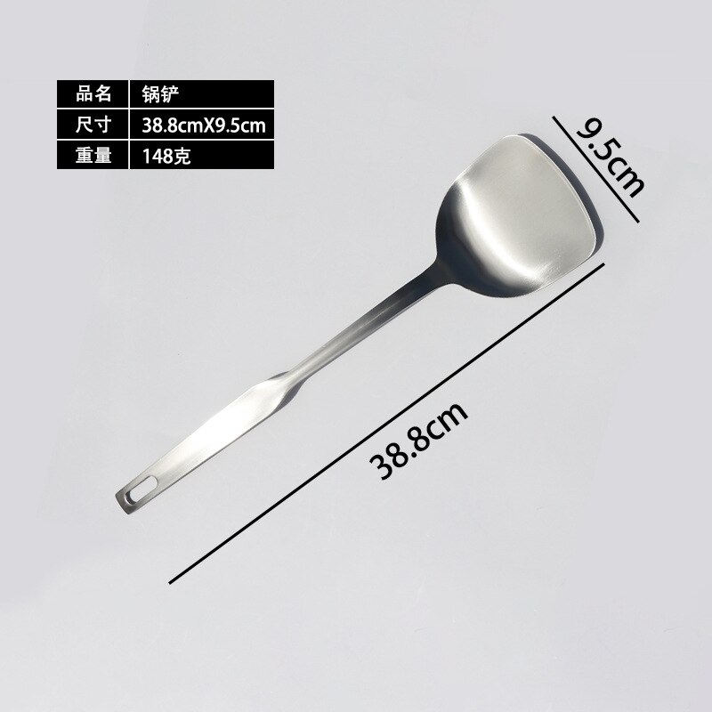 Stainless steel kitchen utensils set to spread the explosion of supply sources kitchen utensils cooking soup spoon spatula: A