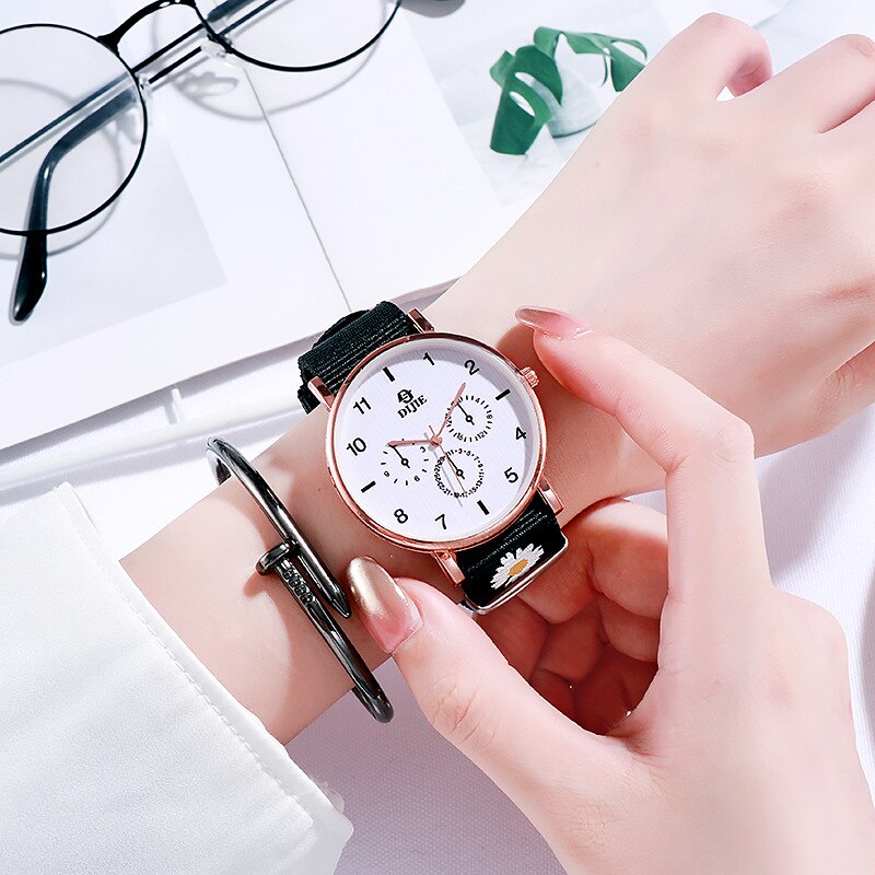 neue Armband Uhr Für Frauen Textil Regenbogen Strap Quarz Damen Armbanduhren Modische frauen Kleid Uhr SB019: 4