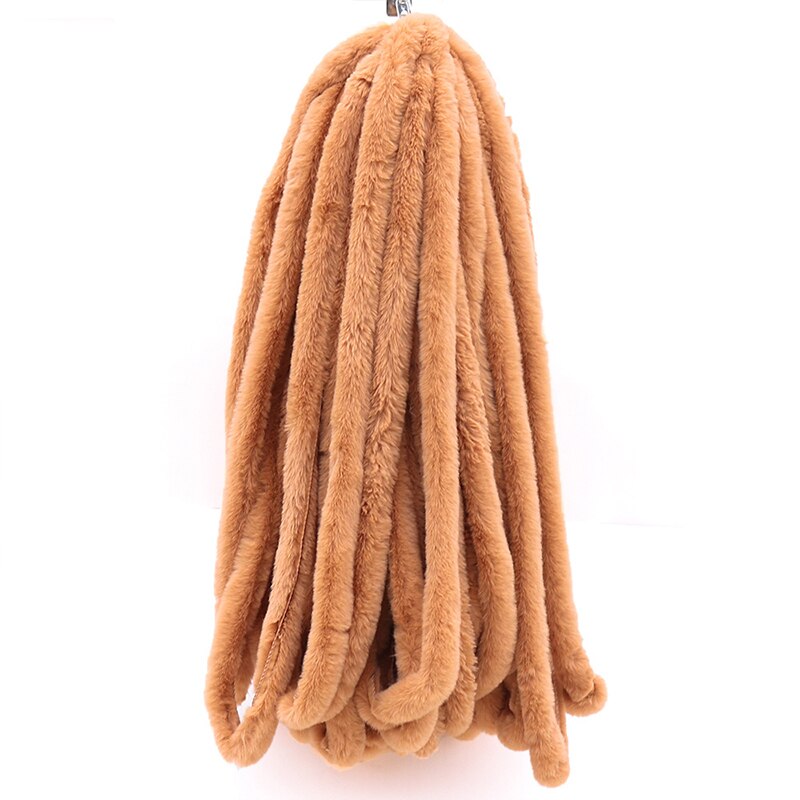 1M Kunstmatige Konijnenbont Lint Tapes Diy Kleding Naaien Pluizige Bekleding Trimmen Stof Naaien Kostuum Ambachten Rand: Camel