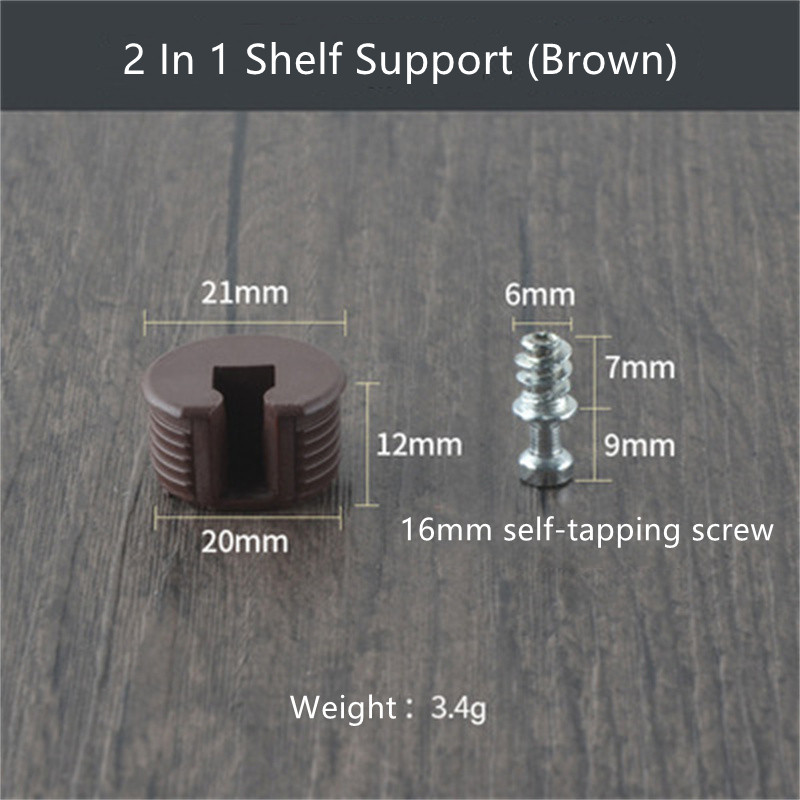 10 set möbelskåpskoppling rafix 3 in 1 konsol stiftpinnar plast zinklegering skarv hyllstöd beslag: Himmelsblå