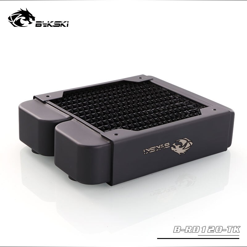 Bykski 38Mm Dikke 120Mm Koperen Radiator Computer Water Koelvloeistof Ontlading Koellichaam Warmtewisselaar Radiator Voor 12Cm Fan dissipatio