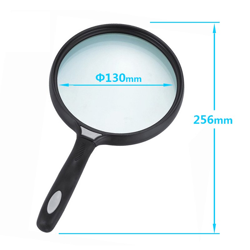 130Mm Grote Lens Handloep Reading Krant Kaart Handvat Vergrootglas Low Vision Aids