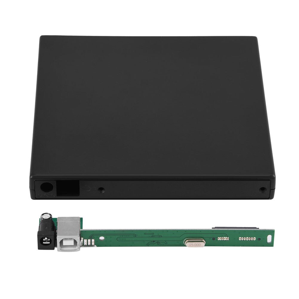 Notebook 480Mbps Portable Mobile Disk Optical Drive Case USB 2.0 DVD Enclosure 12.7mm SATA Laptop ABS Desktop PC CD-ROM