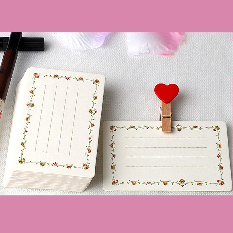 Printed Flower Blank Cards Diy Multi-Function Note Message Card Postcards Card Wedding Birthday Party Invitations Blank Card: Style D