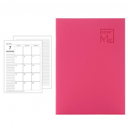 Annual Paper Calendar Daily Scheduler Desk Decor Planner Notebook: Rose Red