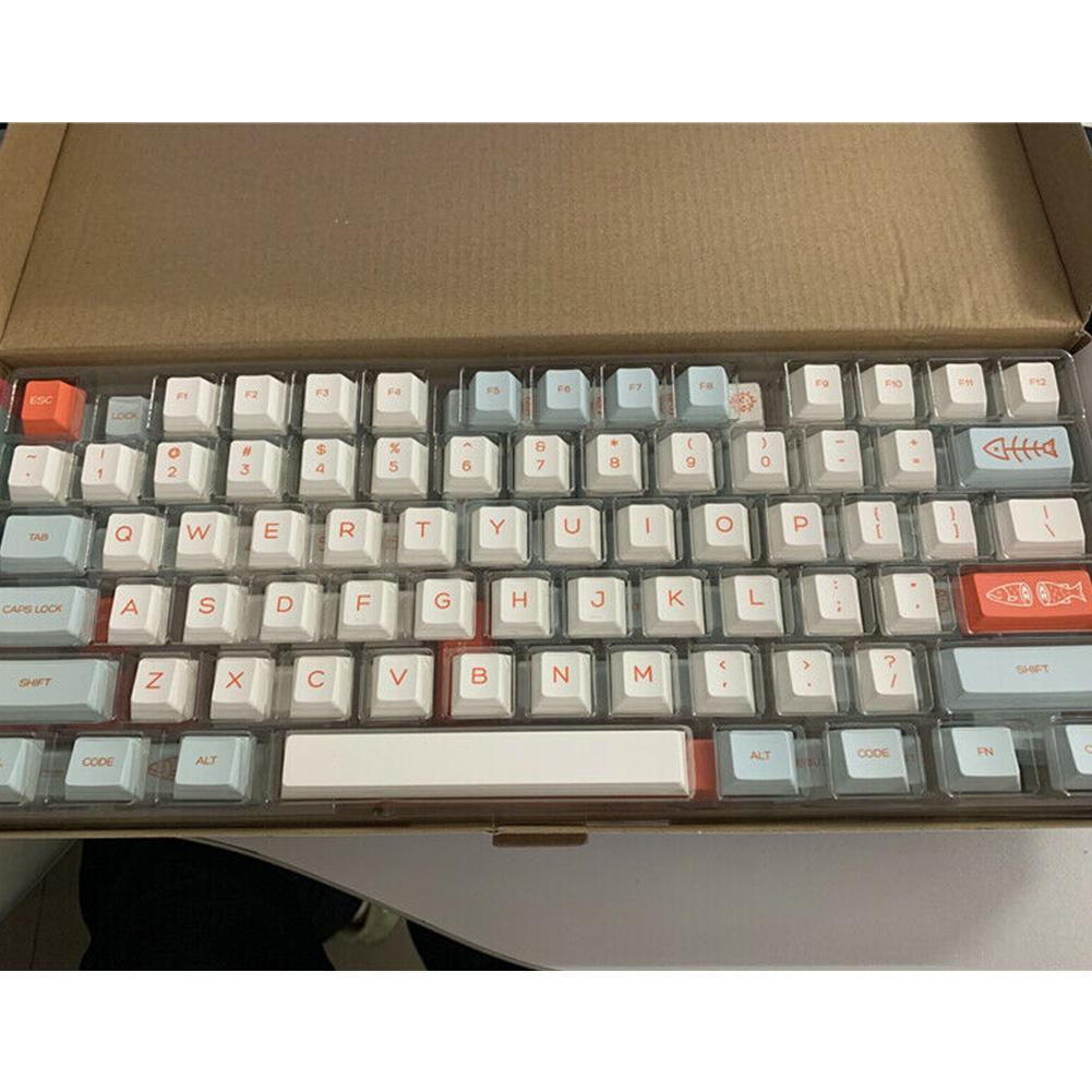 141 Keys Original Height OEM PBT Keycaps Full Set Mechanical Keyboard Keycaps PBT Dye-Sublimation GMK Salmon Key Caps