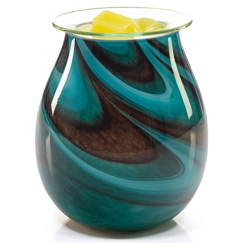 Chauffe-bougie électrique en verre, porte-bougie d&#39;aromathérapie, lampe à cire sans feu, prise américaine: Default Title