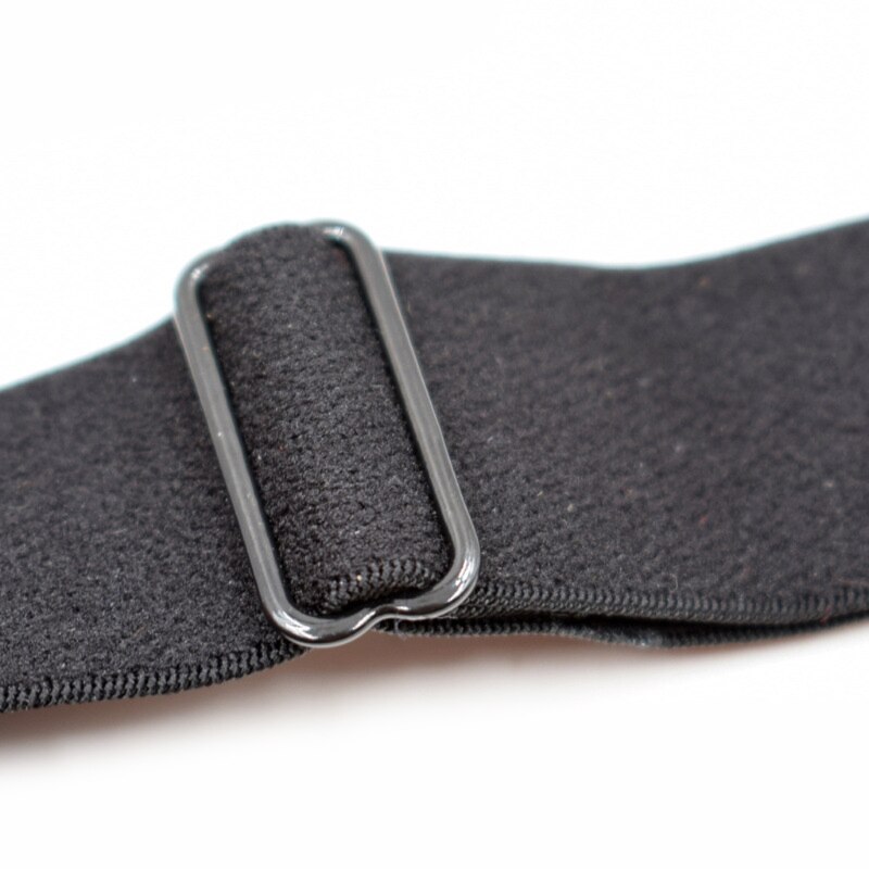 2 stk nylon elastiske ben seler plast låseklemmer skjorte holder stropper sort