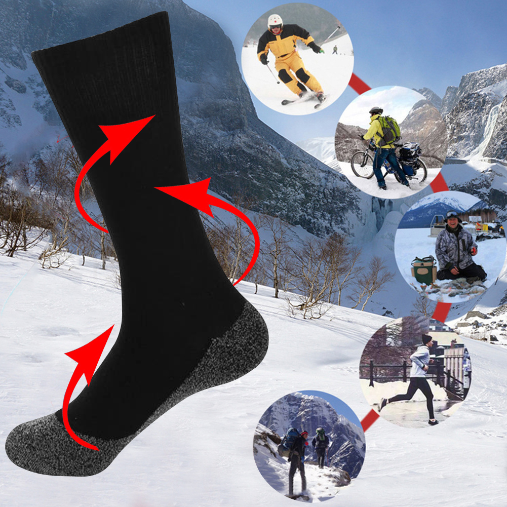 1/2 paar Selbst-heizung Socken Winter Thermische Beheizten Socken Weiche Elastische Verdicken Anti-Unterhose Socken Für frauen Männer Skifahren Fuß Wärmer
