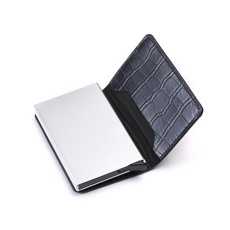Bycobecy Zaken Id Card Case Mannen Creditcardhouders Mode Automatische Rfid Kaarthouder Aluminium Bankkaart Portefeuilles