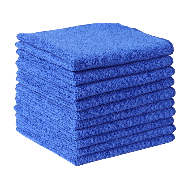 Toallas de limpieza de coche de microfibra gruesas, suaves, de secado rápido, espejos de ventanas, trapos de limpieza, paños de limpieza de doble capa para el hogar, 10/5/3/1 Uds.: Rojo / 5 piezas