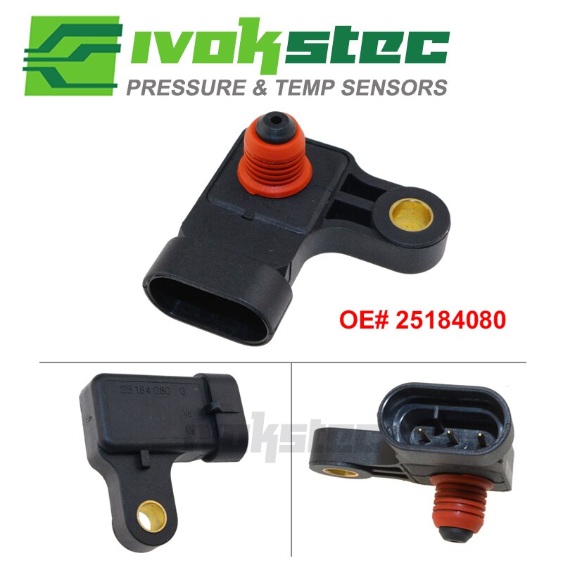colector Sensor de Presión Absoluta Mapa de Sensor para Chevrolet Daewoo Lacetti Nubira Optra Rezzo Tacuma 1,4, 1,6, 1,8, 2,0, 25184080