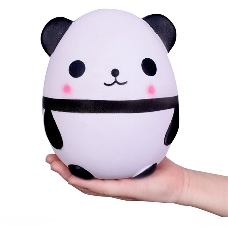 Jumbo Cute Panda Bear Egg Squishy Slow Rising Squeeze Toys Soft Stretchy Scented Stress Relief Toy Xmas Decor 12*8CM