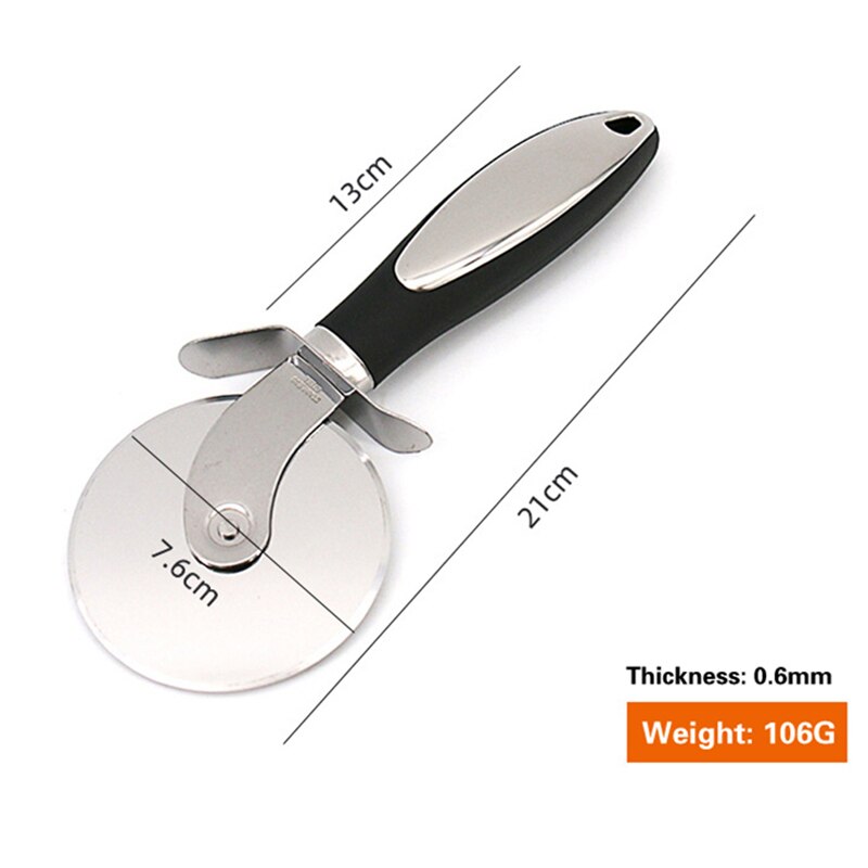 Pizza Mes Pizza Cutter Rvs Pizza Mes Roller Mes Medium Cake Mes Pannenkoek Mes Cake Bakken Winkelwagen Wiel Tool: Default Title