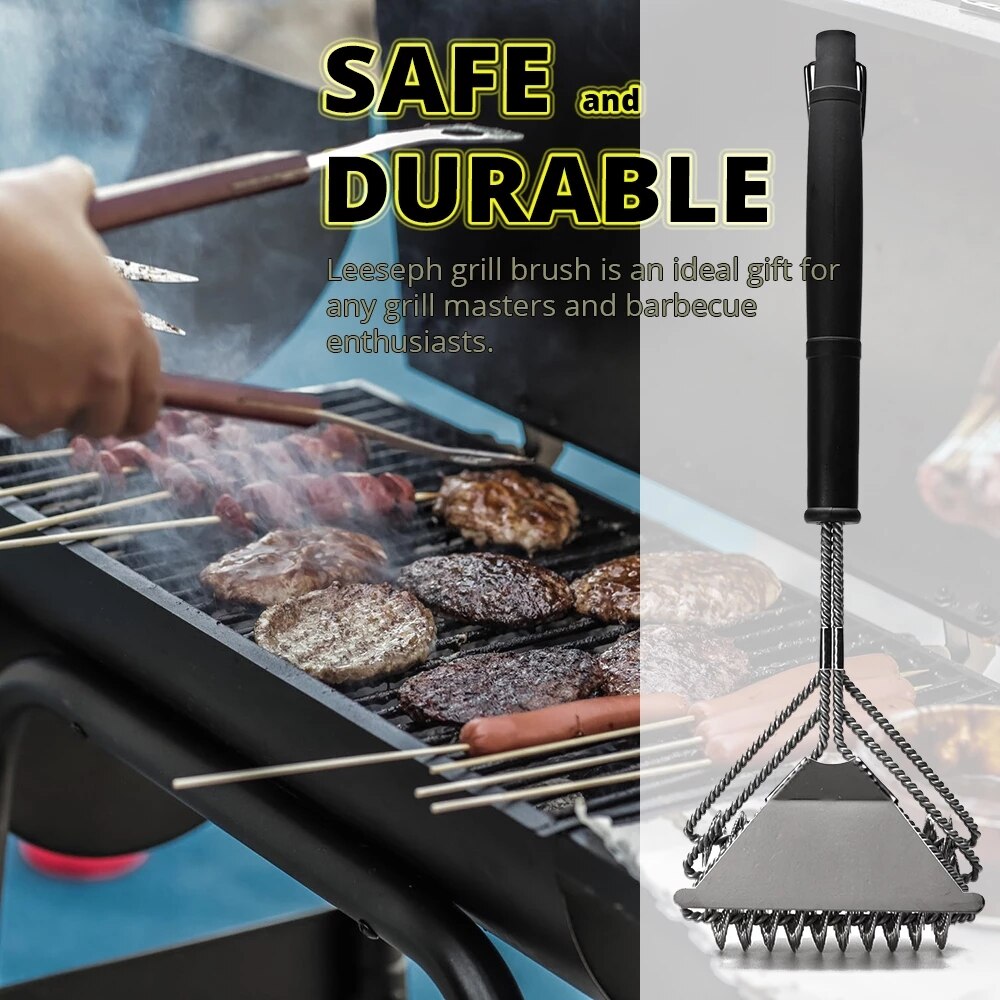 Grill Brush Scraper Best BBQ Cleaner Tools for All Grill Types Barbecue Kits Cooking Accessories Bristles Cleaning Brushes