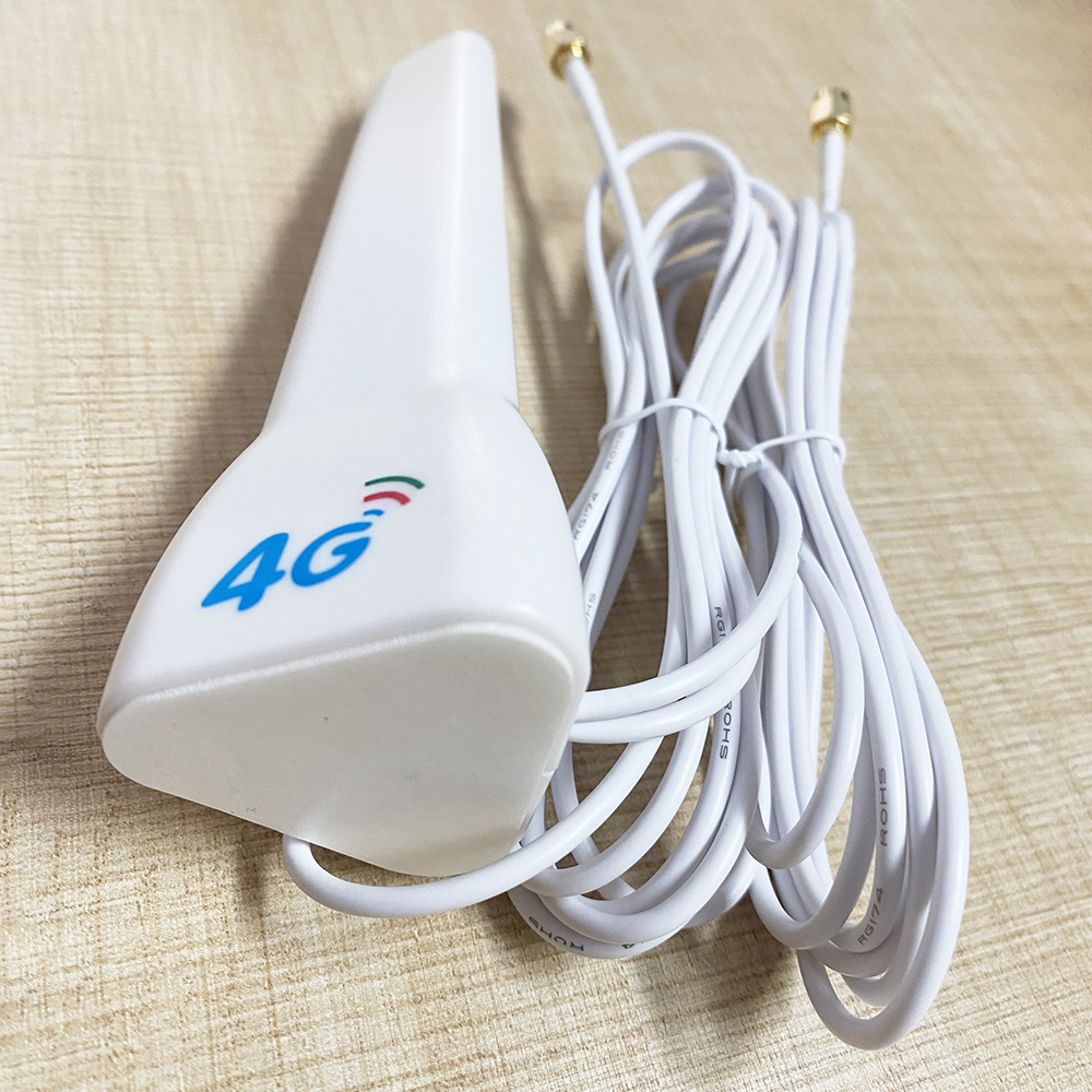 Antena 3G LTE 4G Router Antena externa para módem Huawei, conector SMA macho TS9 CRC9 con cable de 2m