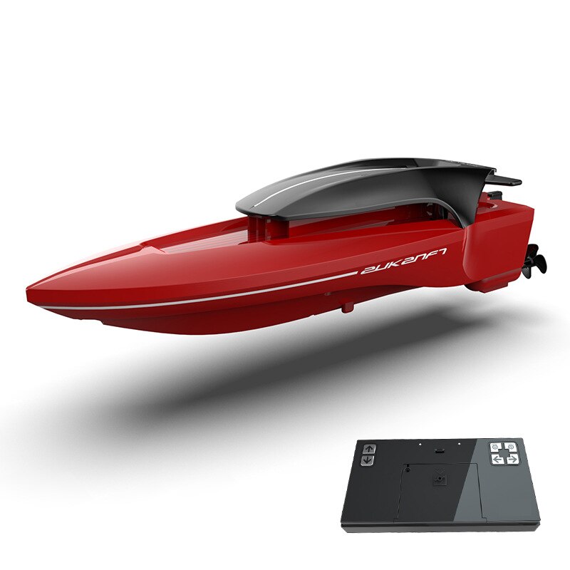 2.4G Mini Telecomando di Controllo ad alta velocità Motoscafo Modello di Barca di Controllo A Distanza Con La Luce di Navigazione Per Bambini di Acqua Giocattolo RC Barche