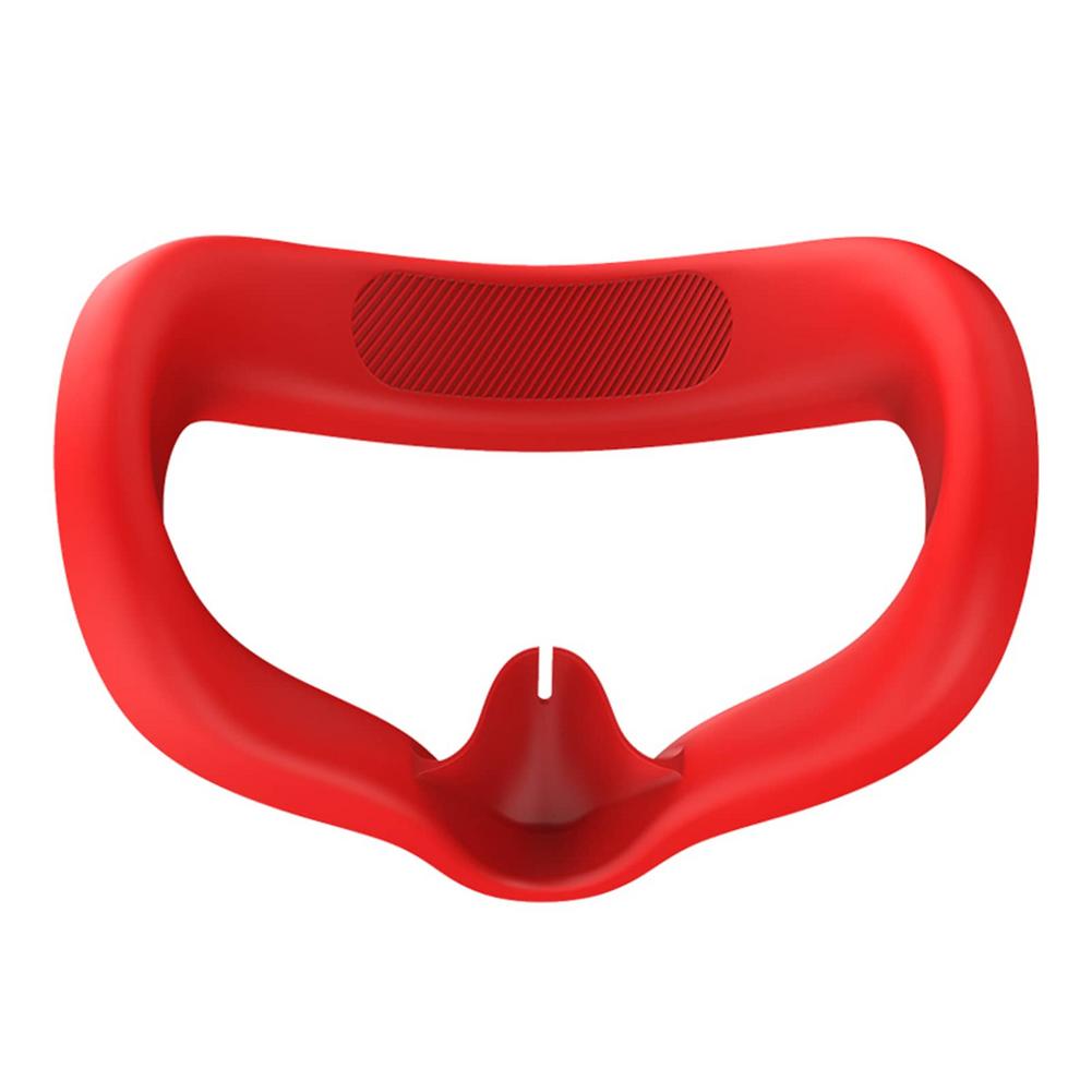 Meta vr-brille, mehrfarbige gesichtsabdeckung für oculus quest 2 , zubehör, ersatz-augenabdeckung aus silikon für oculus quest 2, hülle: Rot