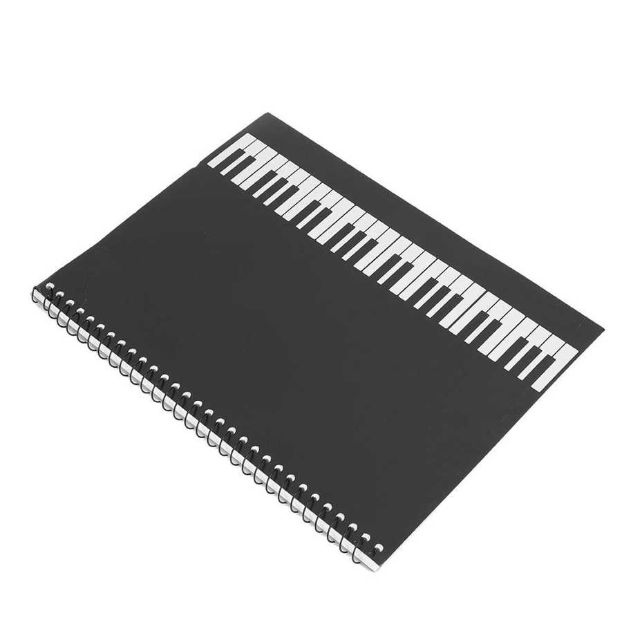 Cuaderno de música en blanco, papel para música, plantilla para música, punta de libro para escribir, Piano, teclado, Notebook