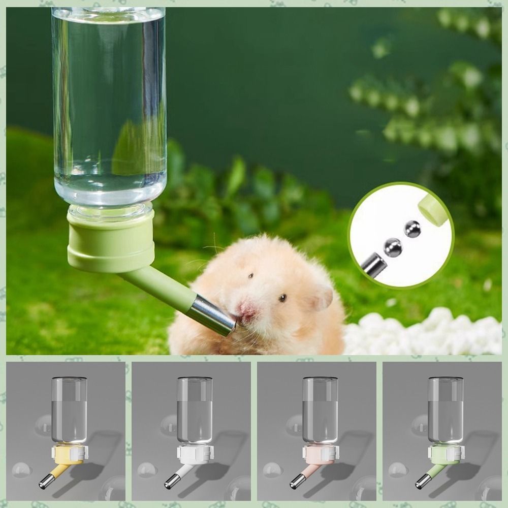 Automatic Hamsters Water Bottle Hanging Water Dispenser Bead Head Watering Bottle Drinking Supply for Small Animals