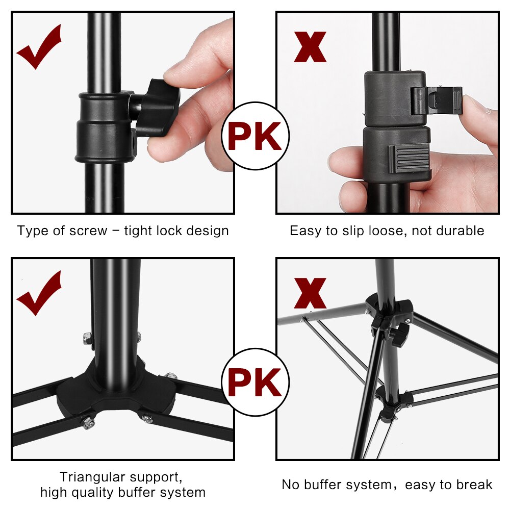 68cm/27inch Photography Mini Table 1/4 Screw Head Light Stand Tripod For Photo Studio Ring Light LED Lamp Reflector Softbox