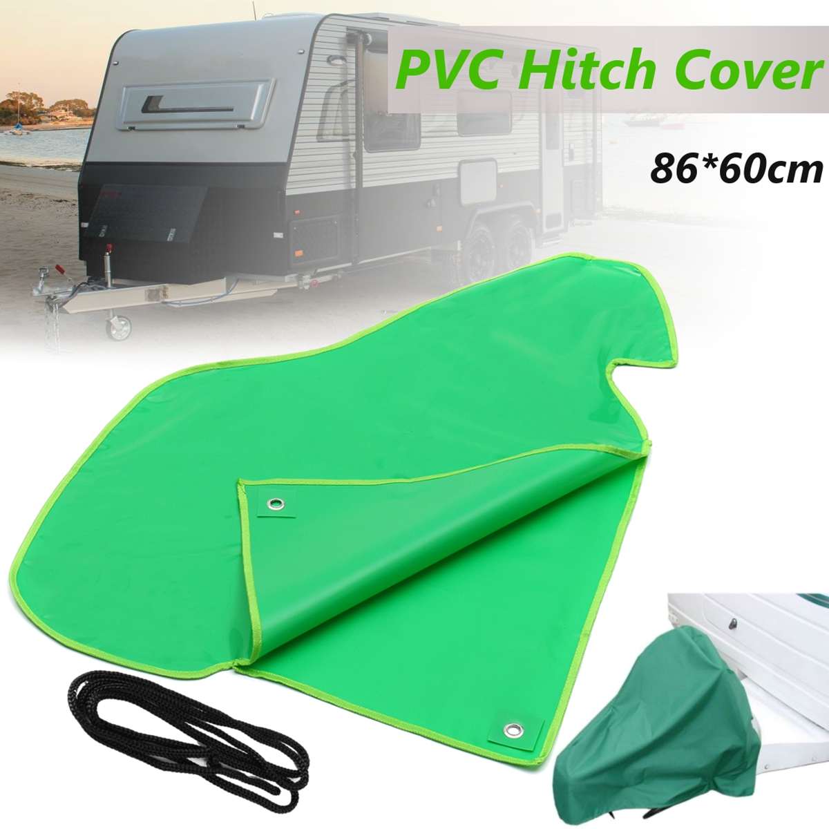 Groen Rood Pvc Materiaal Trailer Towing Ho Connector Hitch Cover Waterdicht Voor Caravan Tailer Koppeling Lock Cover Dust Bescherm
