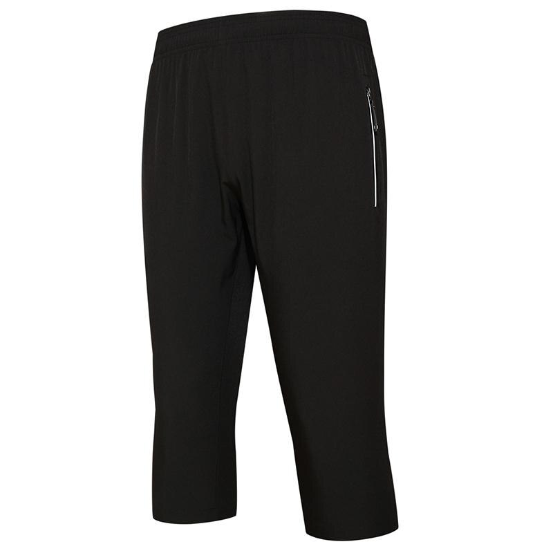 3/4 basketballbukser syv point basketballshorts tynde bukser til #39 ensfarvet sort hurtigtørrende lomme: Xxxl