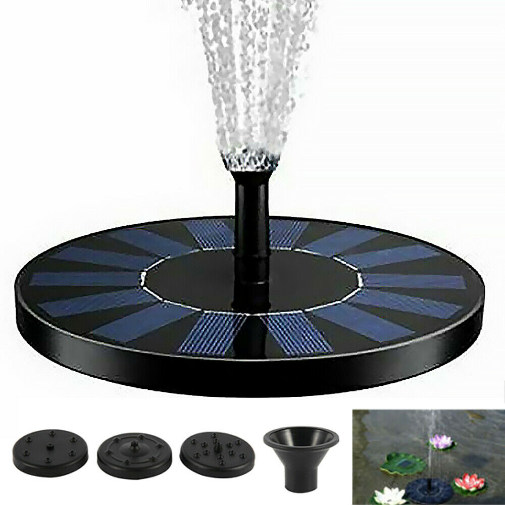 Mini Solar fountain Garden Pool Pond Solar Panel Floating Fountain Decoration Water Fountain Solar Panel