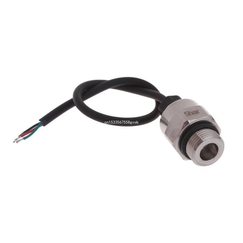 3/8 '' tryktransducer sensor trykmålere transducer indgang 5v udgang 0.5-4.5v tryktransmitter: Burgunder