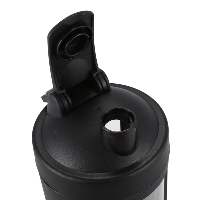 750ml pulver shaker protein shaker flaska stor kapacitet vattenflaska utomhus sport dryck mixer min vattenflaska svart