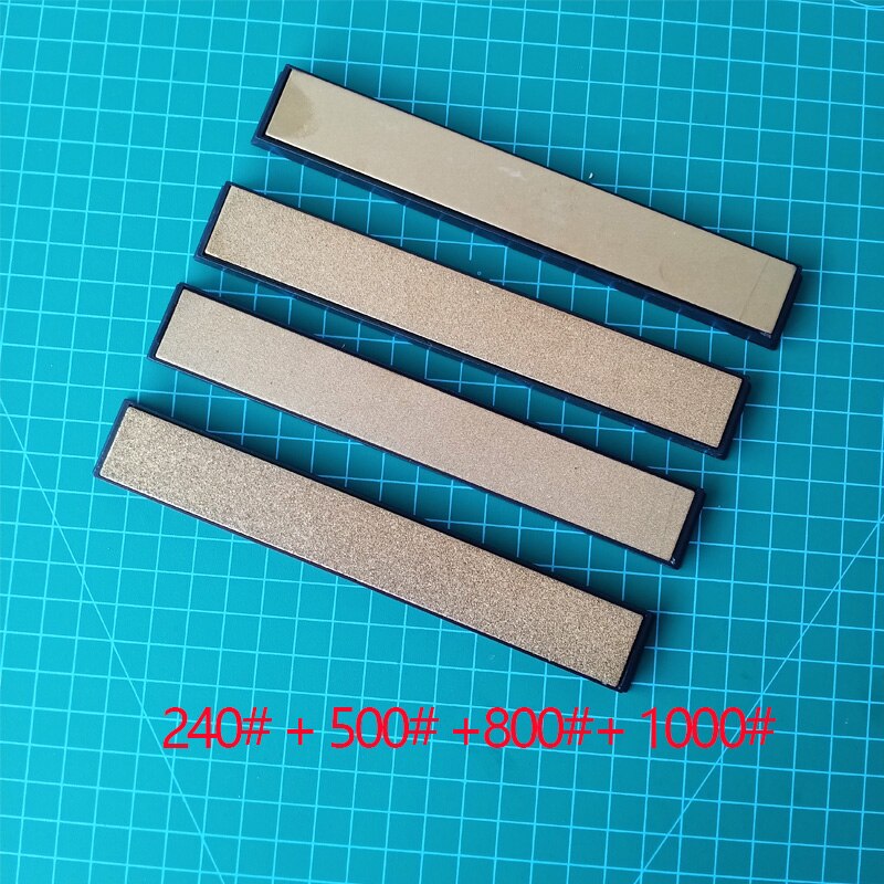 Diamantbrynesten til ruixin pro  rx008 knivsliber slibesten diamantbar oliesten 80-1000#  titaniumbelægning: 240 500 800 1000