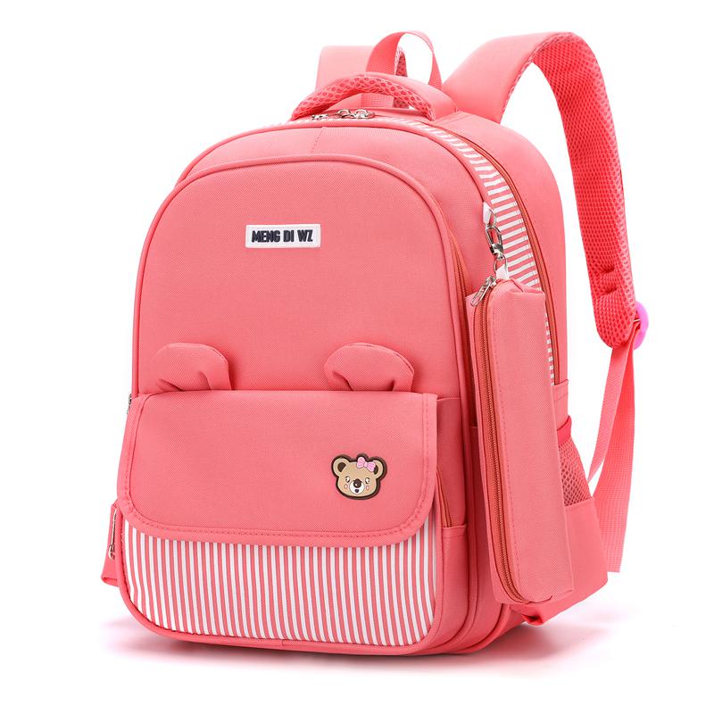 sacs d'école adolescent école sac à dos de sac d'école pour adolescentes primaire enfant sac à bandoulière Mochila: Pink