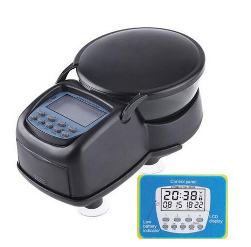 Digital LCD Automatic Fish Feeder Aquarium Tank Pond Auto Fish Feeder Timer Food Feeder Timer aquario alimento Pet Supplies: FF-01