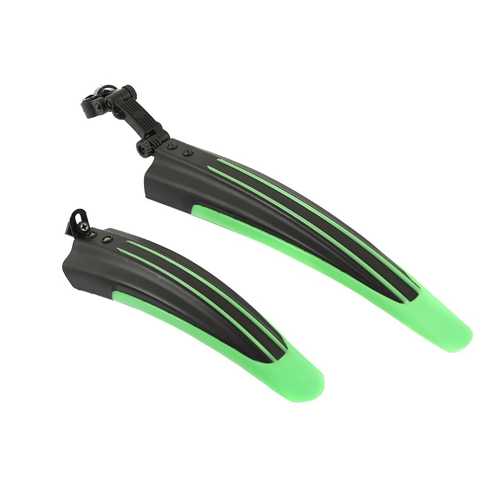 2pcs Mountain Bicycle Splash Fender Guard Set MTB Bike Rear Front Mudguard Cycling Riding Accessories for 20-26 inch Bike: Green