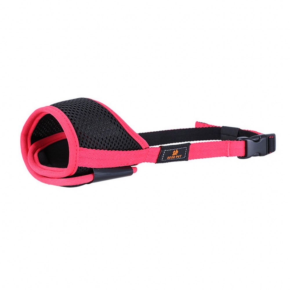 XS-XL Dog Muzzles Adjustable Nylon Breathable Dog Mouth Mask Anti Bark Bite Chew Small&amp;Large Dogs Muzzles Pet Training Supplies: Red / XL