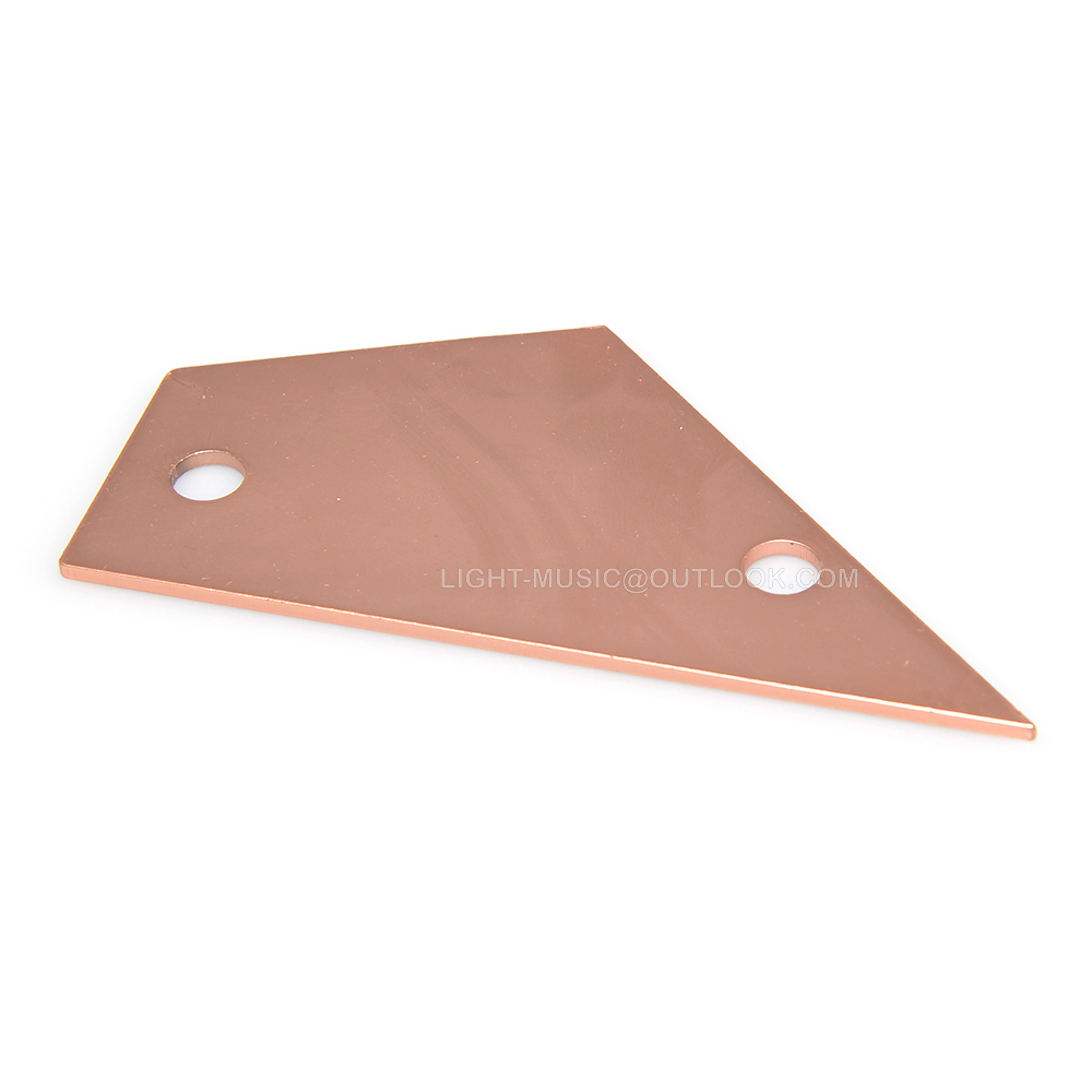 Herramienta de nivelación de traste, regla de medición de diapasón de cuello de bajo de guitarra, balancín de traste de acero inoxidable, herramienta Luthier, 1 unidad