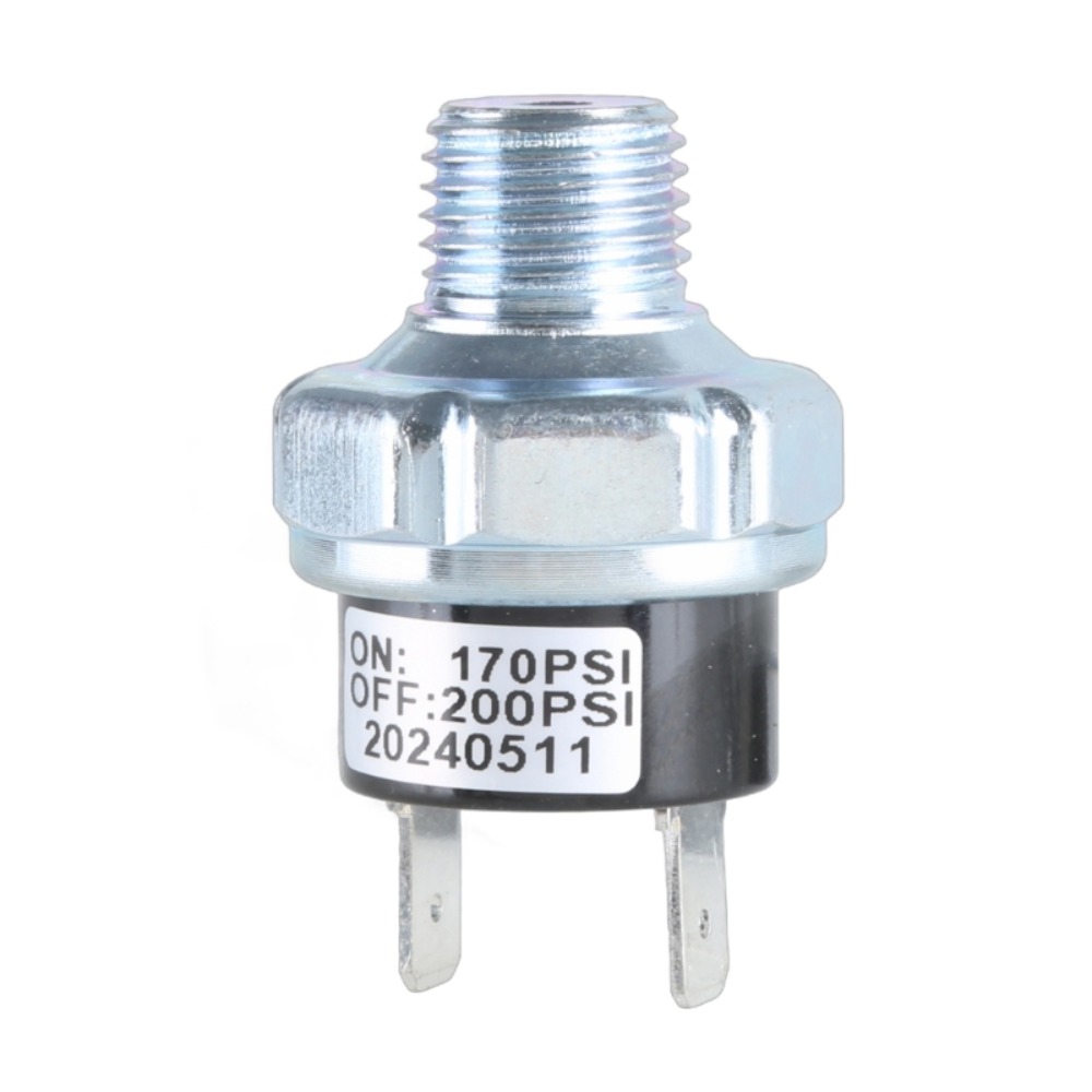 70-100/90-120/110-140PSI Luftdruckschalter 1/4" NPT 12V/24V Luftkompressorschalter Druckschalter: Licht Grau
