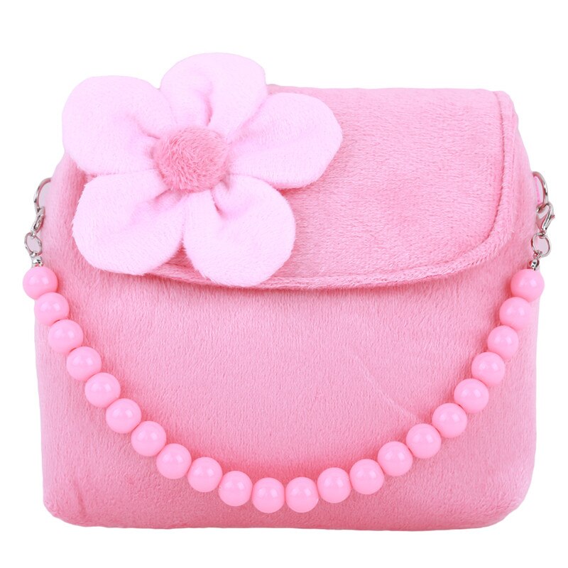 Novo design bolsas de ombro para mulheres bonito princesa flor mensageiro bolsa linda bolsas: Pink