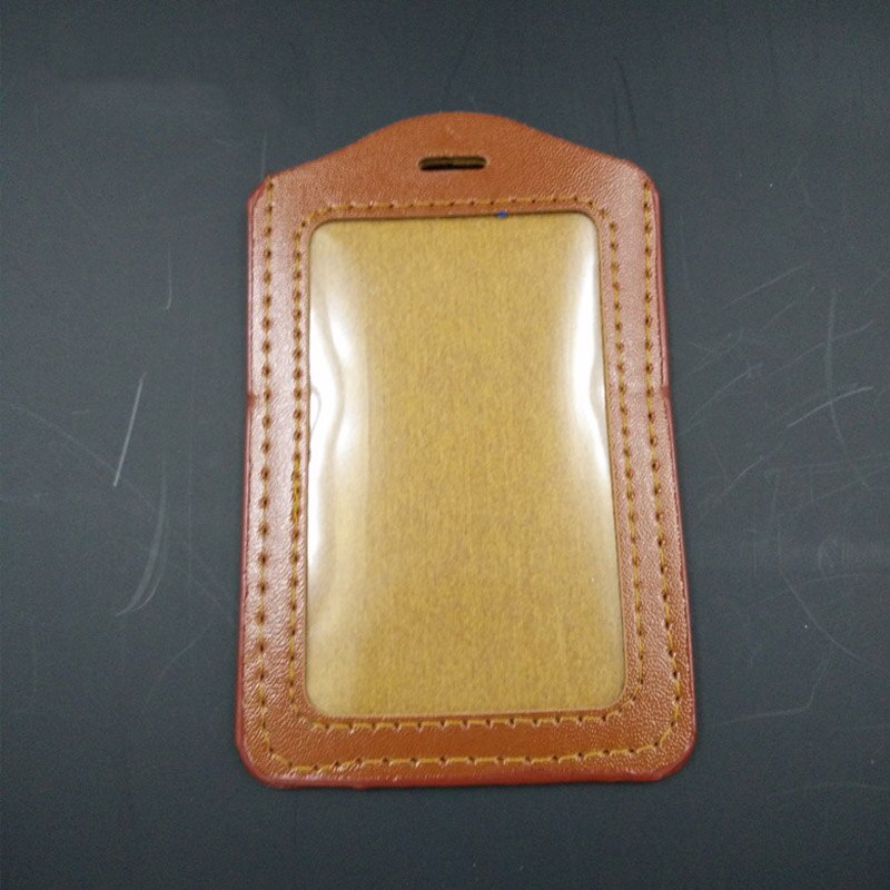 Plastic Id Kaarthouder Pvc Portemonnee Transparante Pass Badge Holder Pocket Pu Business Id-kaart