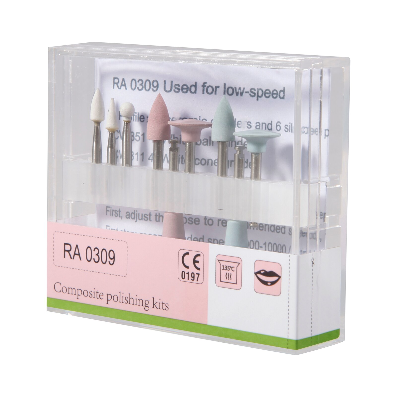 Dental Lab Dental Equipment Teeth Composite polisher Polishing Kit Low-speed Burs Drills Mixed/Tungsten Carbide Burs RA /HP 2.35: RA 0309