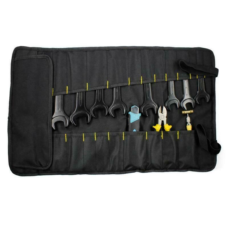 Auto Hardware Tool Roll Zakken Tang Schroevendraaier Spanner Case Pouch Red Bag Rollen Pocket Waterdichte Oxford Draagtas