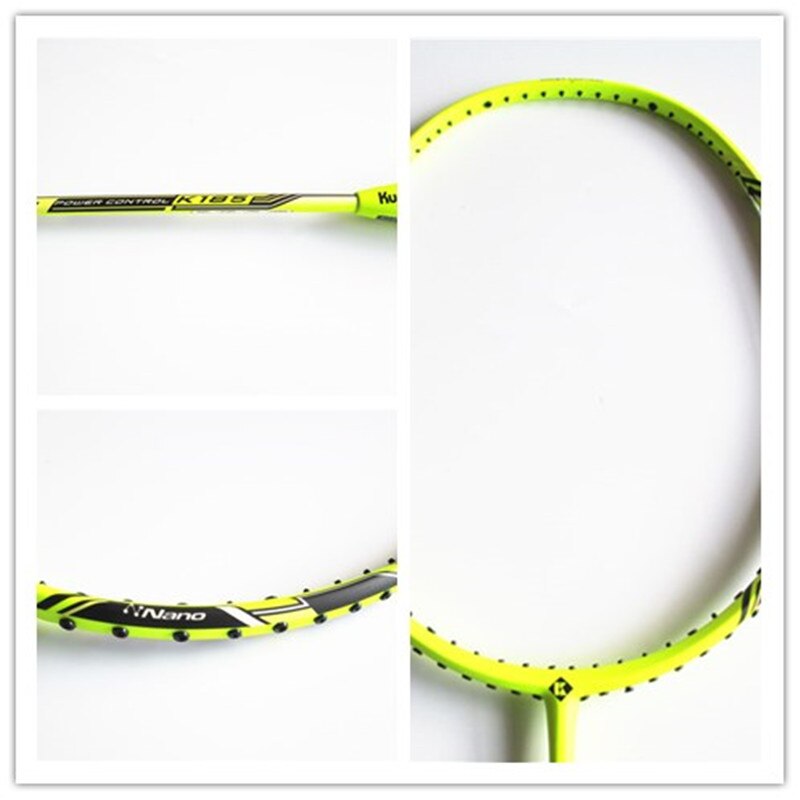 Kumpoo Badminton Racket Super Light 4U 80-84g Full Carbon Ball Control Racquet with 5 Colors L810OLB