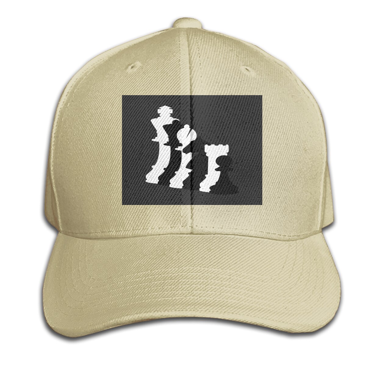 Schaakspel-Schaken Slim Fit Ontwerpen Homme Print Party Interessante Effen Kleur Goedkope Top Cap Hoed: Natural
