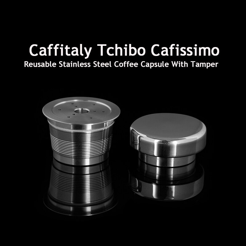 Edelstahl Caffitaly Kaffee Wiederverwendbare Kapsel Wacaco Minipresso CA Hersteller Nachfüllbare Kaffee Filter Für Tchibo Cafissimo ALDI