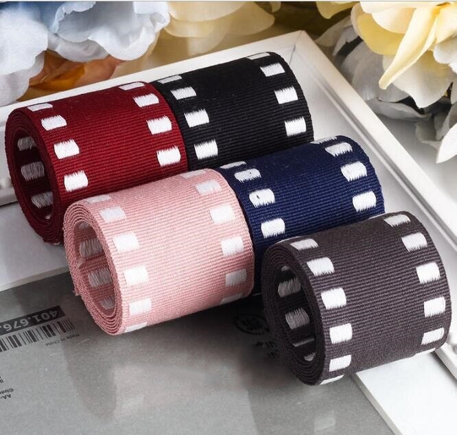 Kewgarden diy haarstrik accessoires met vierkante rand grosgrain lint 1 " 1.5 " 1cm 16mm handgemaakte tape verpakkingsband 10 yards