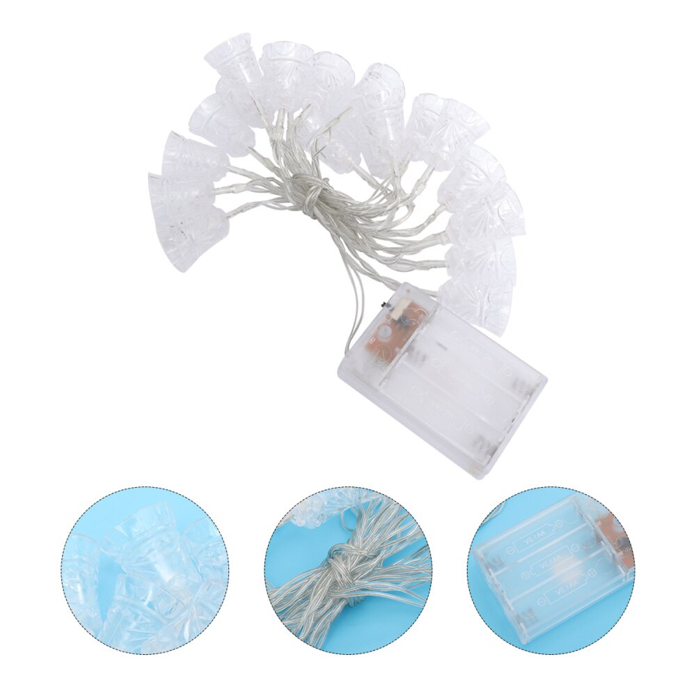 1 Set of Plastic Transparent Practical String Lights Hanging Lights Pendant Lights for Garden Party Interior Decor