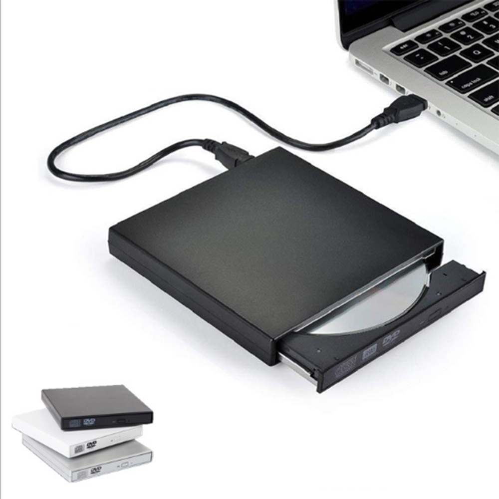 Unidad óptica de disco externo, reproductor grabador de CD/DVD-RW, portátil, USB