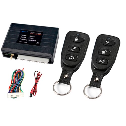 Auto Centrale Deurvergrendeling Keyless Systeem Centrale Vergrendeling Met Auto Alarm Systemen Auto Centrale Kit Afstandsbediening: Black