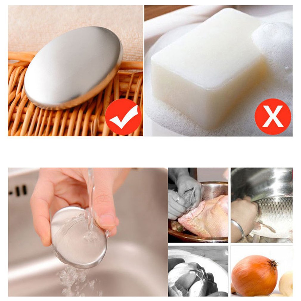 Magic Soap Odor Remover Stainless Steel Soap Kitchen Bar Eliminating Odor Remover
