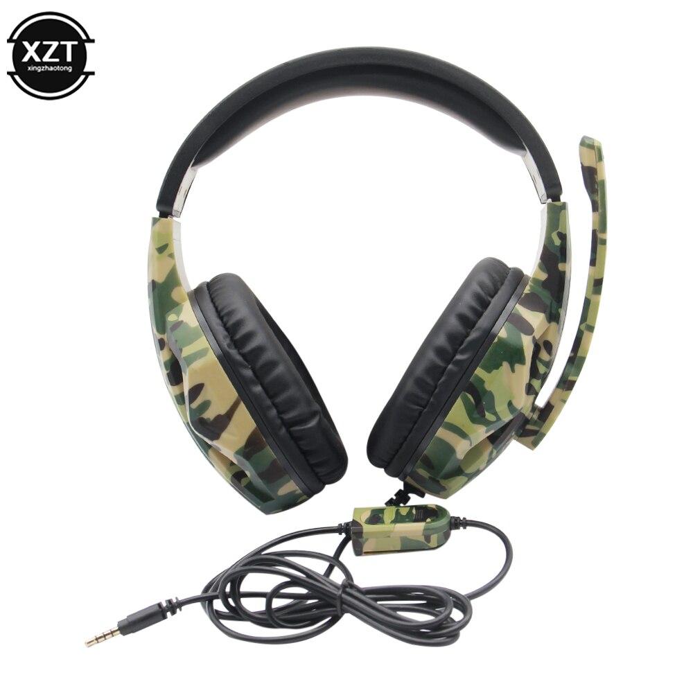 3.5Mm Camouflage Gaming Headset Professionele Gamer Stereo Head-Mounted Hoofdtelefoon Computer Oortelefoon Voor PS4 PS3 Xbox Schakelaar